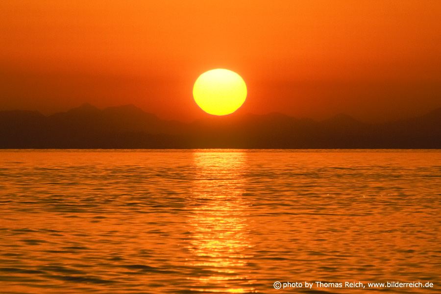 Sonnenuntergang am Strand Ägypten