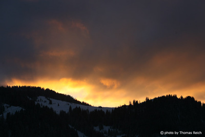 Schweizer Alpen Sonnenuntergänge Himmel