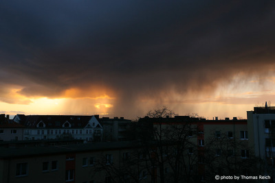 Thunder clouds over Berlin