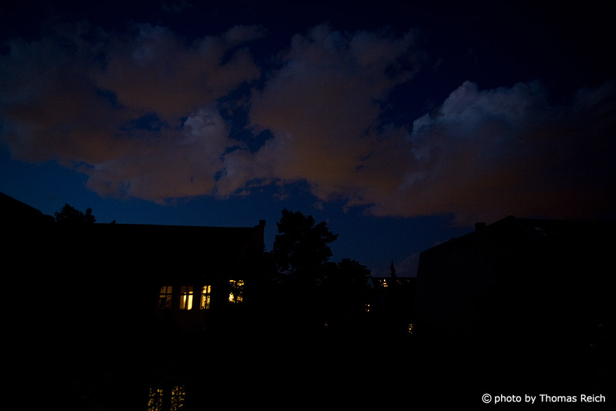 Wolken in der Nacht
