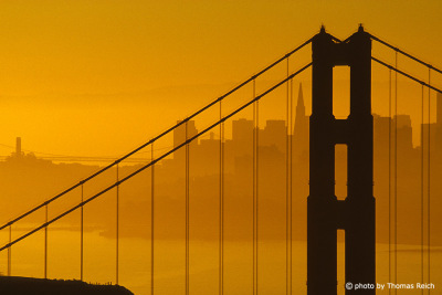 Sunset Golden Gate Bridge, San Francisco, California