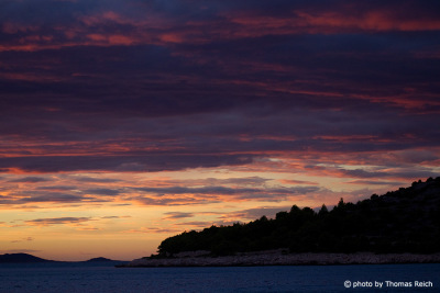 Sunset in Murter, Croatia
