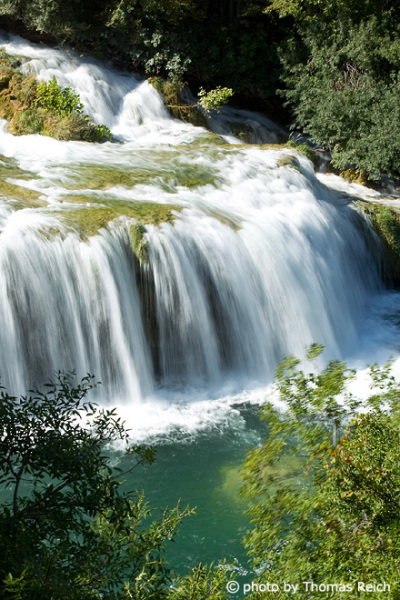 Krk waterfall in Croatia