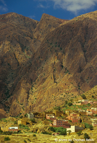 Dorf im Atlas Gebirge, Marokko