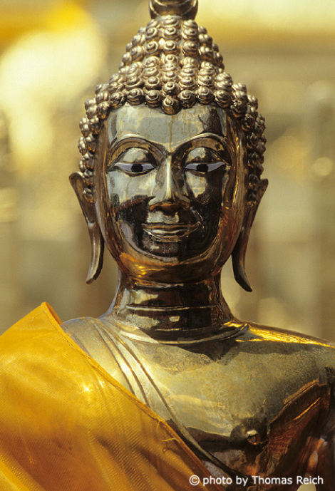 Buddha statue in the Royal Palace in Bangkok