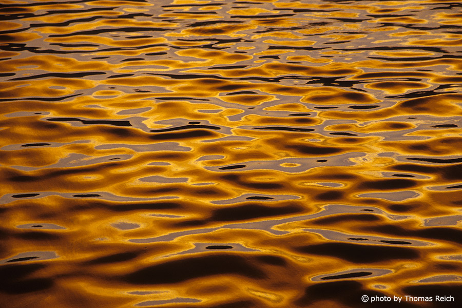 Water reflections in the Red Sea
