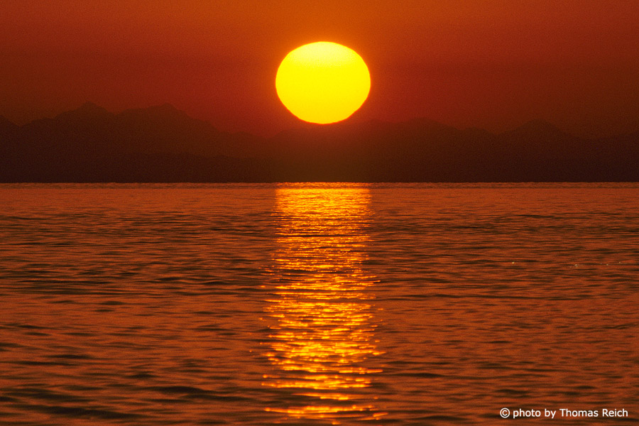 Sonnenuntergang am Strand Ägypten
