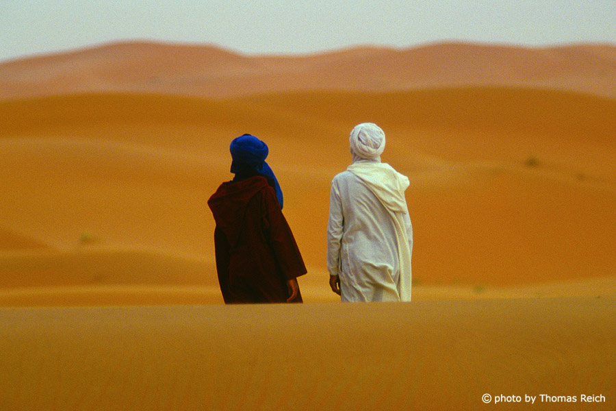 Tuaregs in the desert