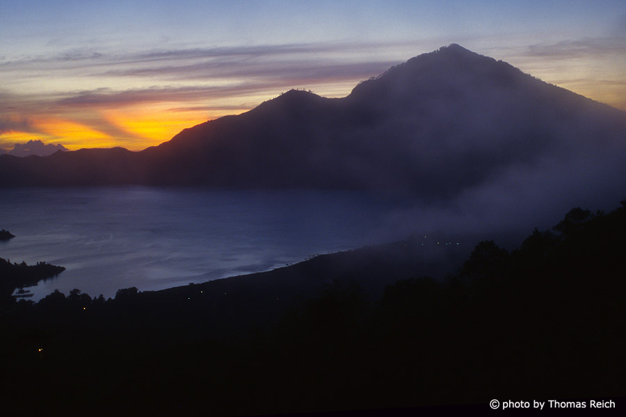 Sunset Lake Batur Bali