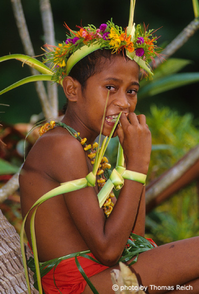 Young dancer on Yap, Micronesia