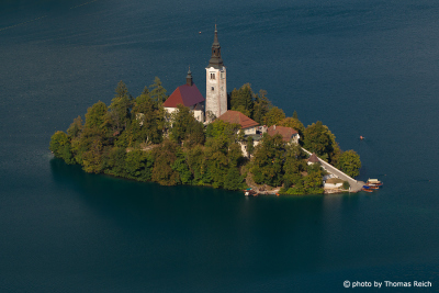 Marienkirche auf der Bleder Insel Slowenien
