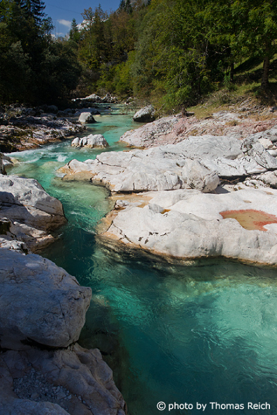 Fluss Soca Trenta, Slowenien