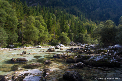 Isonzo Fluss in Slowenien