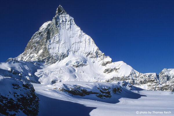 West faces of Matterhorn mountain, Switzerland
