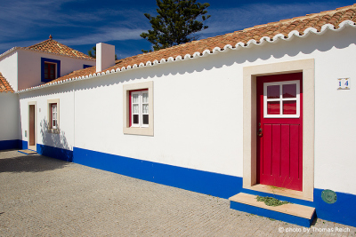 Typisches Haus in Porto Covo, Portugal