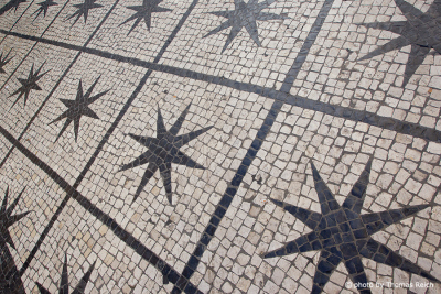 Mosaic paving stones in Lisbon