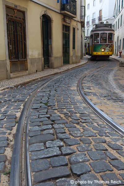 Straßenbahn Lissabon Portugal