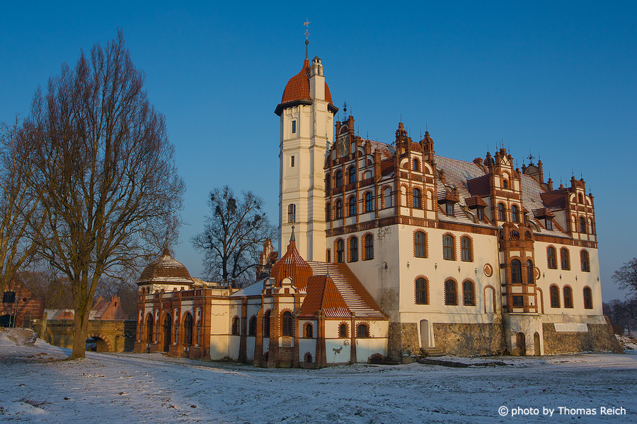 Schloss Basedow in der Winterzeit