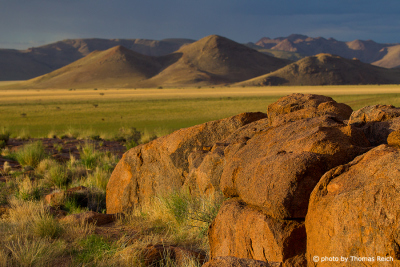 Rock landscape at Ranch Koiimasis, Tiras Mountains, Namibia