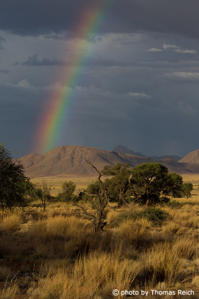 Regenbogen in Namibia