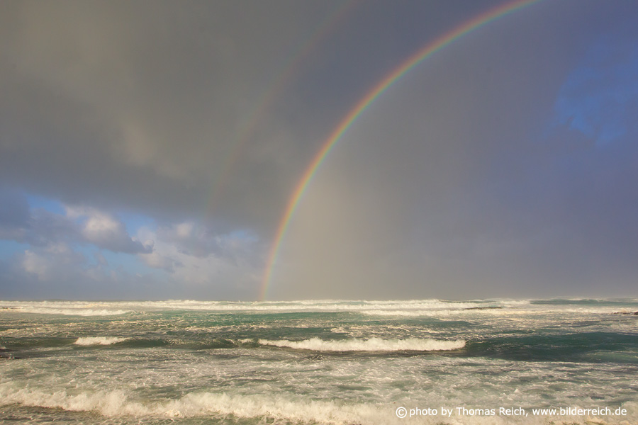 Rainbow over the sea Fuerteventura
