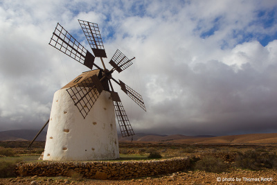 Historic windmill in Fuerteventura