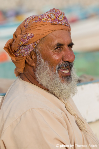 Lachender Mann, Oman