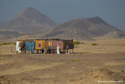 Hütten im Oman