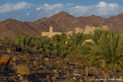 Fort Bahla in the mountains, Oman