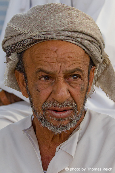 Face of man, Oman