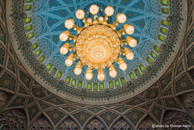 Ceiling, Sultan Qaboos Grand Mosque, Oman