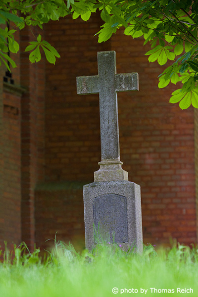 Cross tompstone, Cemetery, Germany