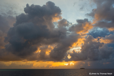 Sonnenuntergang Malediven Fotos