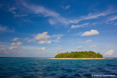 Malediven Insel einsam