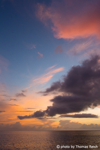 Himmel Abenddämmerung Malediven