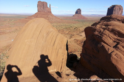 Photographer at work, Monument Valley, USA