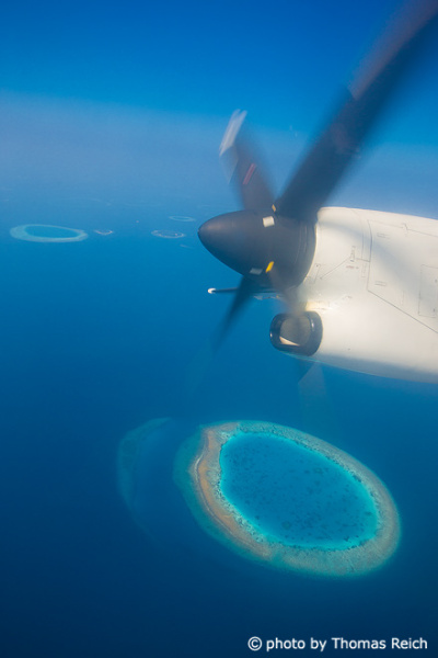 Malediven Flug Bild