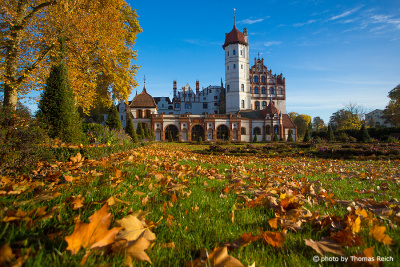 Basedow castle in autumn