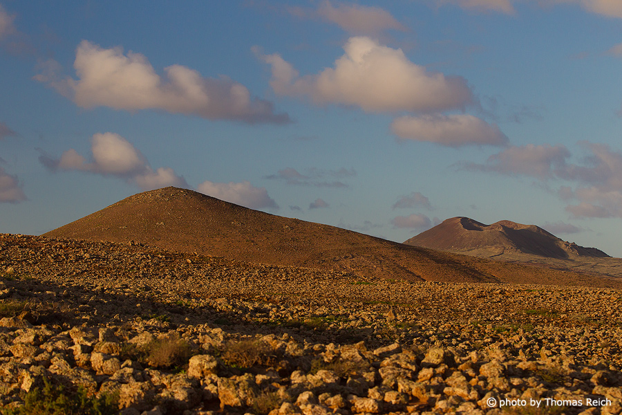 Volcanos close to Lajares, Fuerteventura