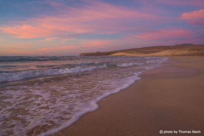 Sunset Risco Del Paso sandy beach