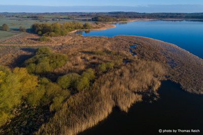 Lake Malchin drone image