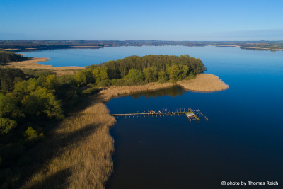 Lake Malchin aerial image