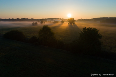 Morning fog Mecklenburg Switzerland