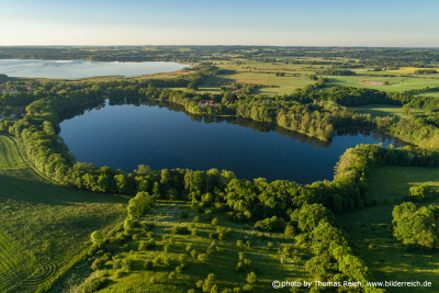 Lake in Schorssow aerial picture