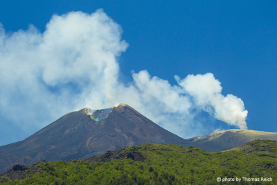 Active volcano Etna on Sicily