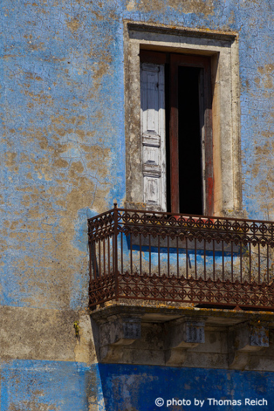 Old iron balconies Sicily