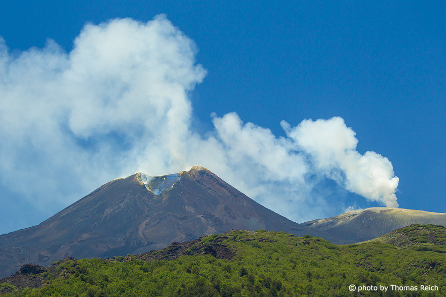 Active volcano Etna on Sicily