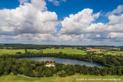 Schorssow lake drone image