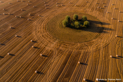 Straw Bales aerial pictures