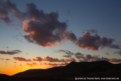 Sonnenaufgang Vulkanlandschaft Fuerteventura